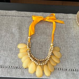 Gold beaded necklace